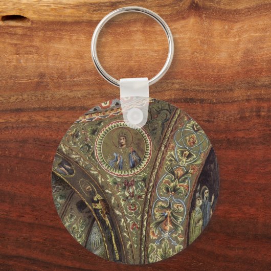 architectuur, decoratieve arm in een kerk sleutelhanger (Voorkant)