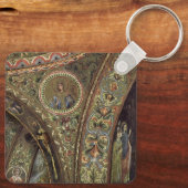 architectuur, decoratieve arm in een kerk sleutelhanger (Achterkant)