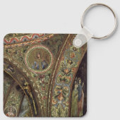 architectuur, decoratieve arm in een kerk sleutelhanger (Achterkant)