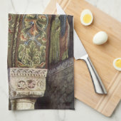 architectuur, decoratieve arm in een kerk theedoek (Quarter Fold)