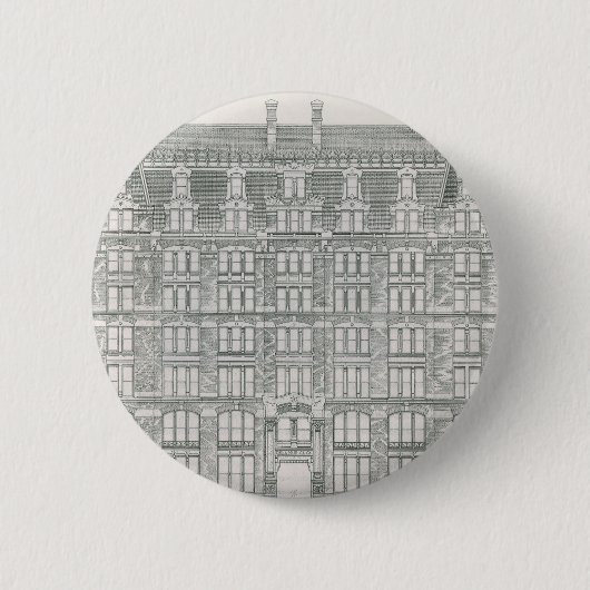  architectuur, Delaware & Hudson Canal Co. Ronde Button 5,7 Cm (Voorkant)