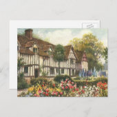 architectuur — Formele tuin Engels Katoen Briefkaart (Voorkant / Achterkant)