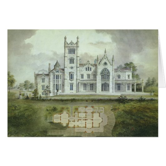  architectuur, Franse "Chateau Floor Plans" (Voorkant Horizontaal)