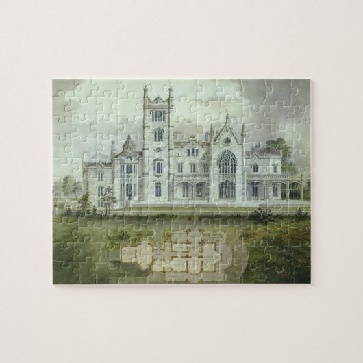  architectuur, Franse "Chateau Floor Plans" Legpuzzel (Horizontaal)
