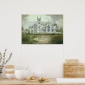 architectuur, Franse "Chateau Floor Plans" Poster (Keuken)