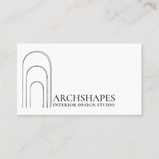 Architectuur Geometrie Interieurontwerper wit Visitekaartje