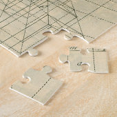  architectuur, het Perspectief van de Kolommen van Legpuzzel (Zijkant)