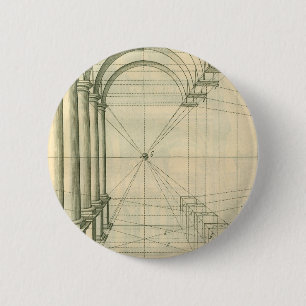  architectuur, het Perspectief van de Kolommen van Ronde Button 5,7 Cm