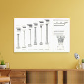 Architectuur I: Orders of Architecture Canvas Afdruk (Insitu (Woonkamer))