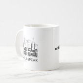 architectuur is de sh... koffiemok (Voorkant links)