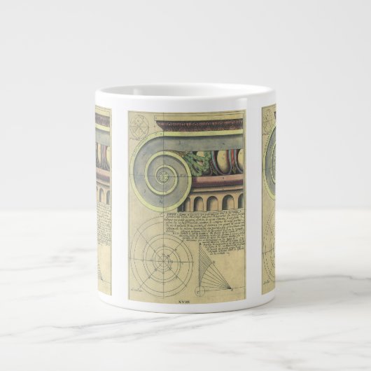 architectuur; Kapitaalvolume van Vignola Jumbo Beker (Voorkant)