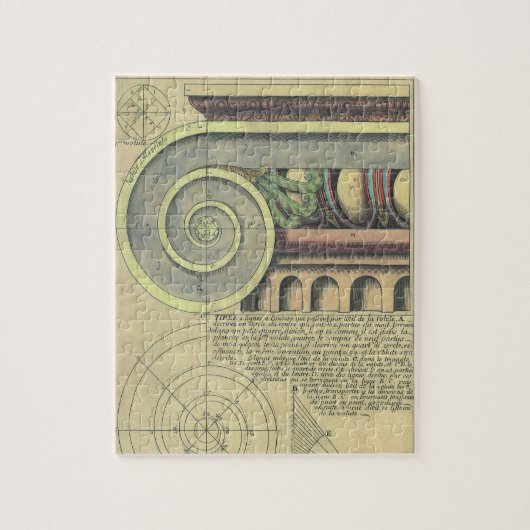 architectuur; Kapitaalvolume van Vignola Legpuzzel (Verticaal)