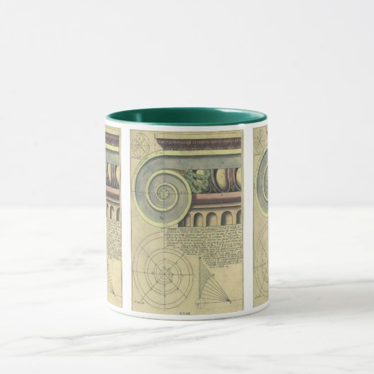  architectuur; Kapitaalvolume van Vignola Mok (Midden)