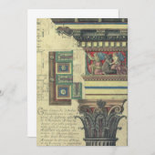  architectuur, kolom met cornice (Voorkant / Achterkant)