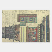  architectuur, kolom met cornice inpakpapier vel (Voorkant)