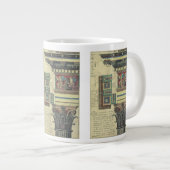  architectuur, kolom met cornice jumbo mok (Voorkant rechts)