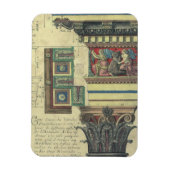 architectuur, kolom met cornice magneet (Verticaal)