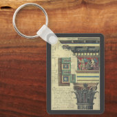 architectuur, kolom met cornice sleutelhanger (Voorkant)