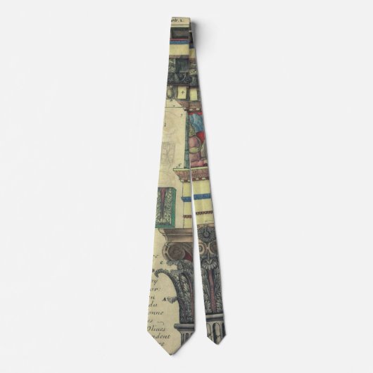 architectuur, kolom met cornice stropdas (Voorkant)