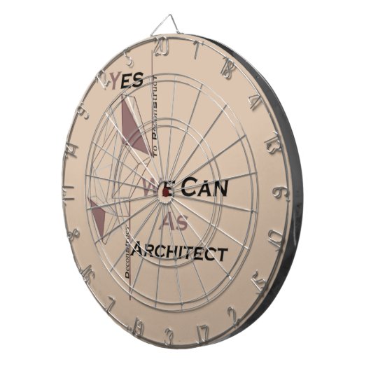 Architectuur, modern design, geometrische kunst, z dartbord (Voorkant Rechts)