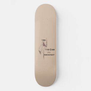 Architectuur, modern design, geometrische kunst, z skateboard