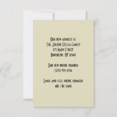 Architectuur NYC Brug, Verandering van Adres Aankondiging (Achterkant)