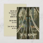 Architectuur NYC Brug, Verandering van Adres Aankondiging (Voorkant / Achterkant)