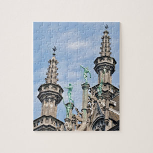 architectuur op de Grote Markt in Brussel, België Legpuzzel