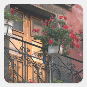 Architectuur op straat van San Miguel de Vierkante Sticker