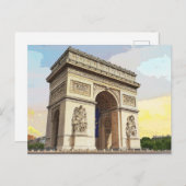 Architectuur Parijs Frankrijk Arc de Triomphe Briefkaart (Voorkant / Achterkant)