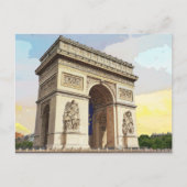 Architectuur Parijs Frankrijk Arc de Triomphe Briefkaart (Voorkant)