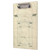 architectuur, perspectief renaissance Arch Klembord (Links)