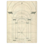 architectuur, perspectief renaissance Arch Klembord (Achterkant)