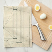  architectuur, perspectief renaissance Arch Theedoek (Quarter Fold)