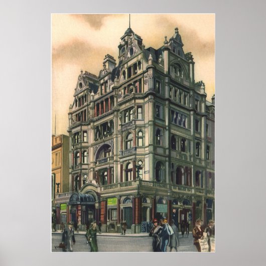  architectuur Queens Hotel Leicester Square Poster (Voorkant)