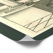  Architectuur, Roman Courtyard met Kolommen Poster (Hoek)