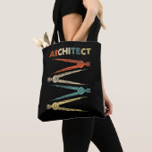 Architectuur Student Construction Retro Architect Draagtas (Dichtbij)