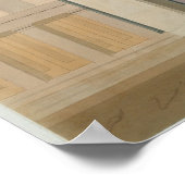  architectuur tekening bouwterrein poster (Hoek)