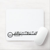 Architectuur Tekening Titel Mousepad (donker) Muismat (Met muis)