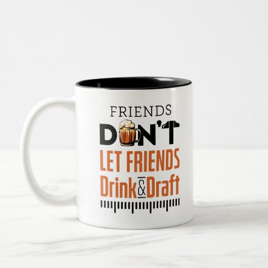 Architectuur van architect Student Drink en concep Tweekleurige Koffiemok (Links)
