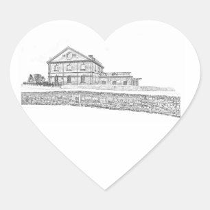Architectuur van Belarus Orsha Hart Sticker