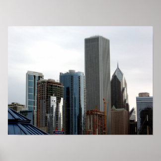 Architectuur van Chicago Poster
