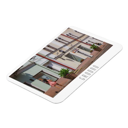 Architectuur van de stad Belarus Grodno Cityscape Magneet (Linkerzijde)