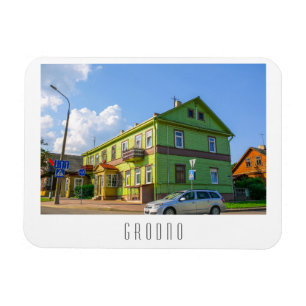 Architectuur van de stad Belarus Grodno Cityscape Magneet