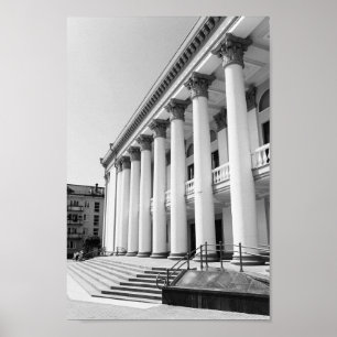 Architectuur van de stad Belarus Grodno Cityscape Poster