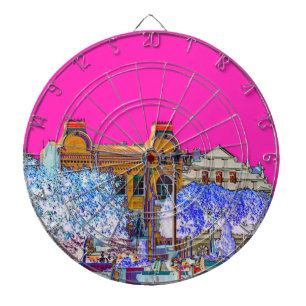 Architectuur van Grodno Belarus Dartbord
