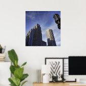 Architectuur van het centrum van Boston Poster (Thuiskantoor)