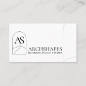 Architectuur van het interieur van de bergen-Natuu Visitekaartje (Voorkant)