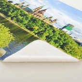 Architectuur van het parlement Hill Ottawa. Bestel Sherpa Deken (3/4)