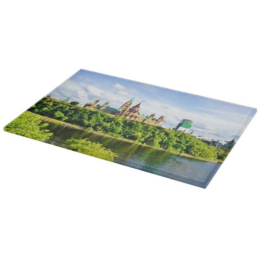 Architectuur van het parlement Hill Ottawa. Bestel Snijplank (Hoek)